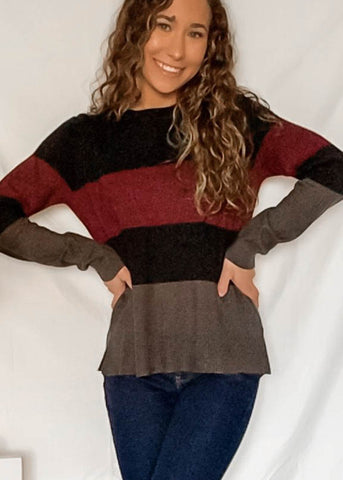 Colorblock Light Sweater