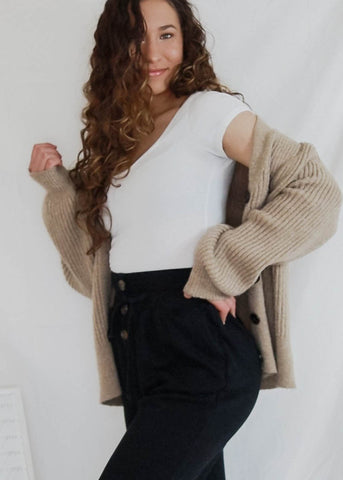 Essential Oatmeal Cardigan