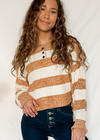 Pumpkin Spice Cropped Sweater